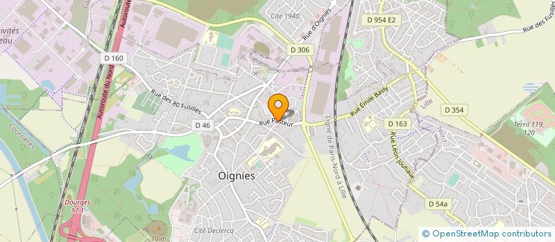 localisation de l'entreprise LYCEE PROFESSIONNEL IRENE JOLIOT-CURIE à OIGNIES