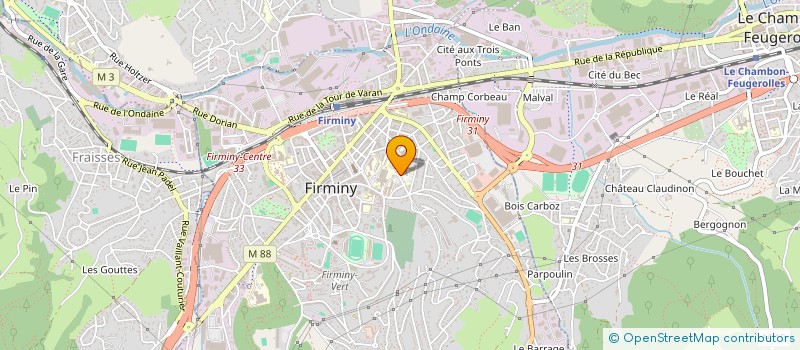 localisation de l'entreprise LYCEE PROFESSIONNEL JACOB HOLTZER à FIRMINY