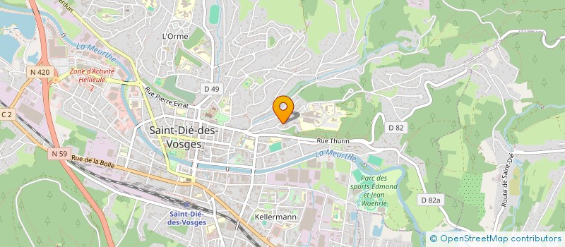localisation de l'entreprise LYCEE PROFESSIONNEL JACQUES AUGUSTIN à SAINT-DIE-DES-VOSGES
