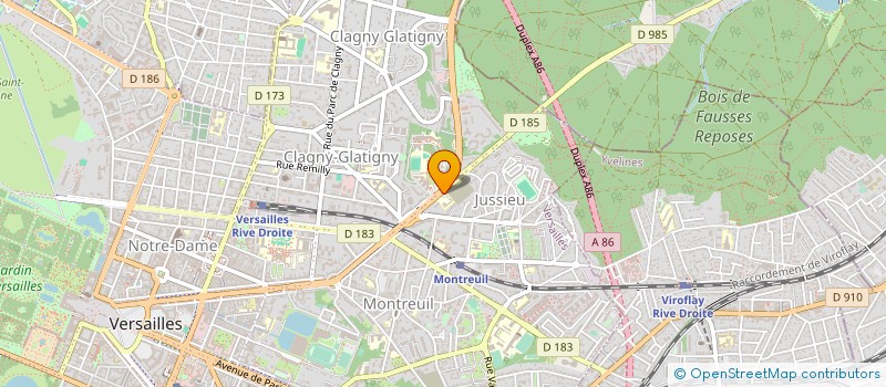localisation de l'entreprise LYCEE PROFESSIONNEL JACQUES PREVERT à VERSAILLES