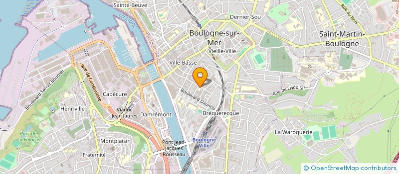 localisation de l'entreprise LYCEE PROFESSIONNEL JEAN-CHARLES CAZIN à BOULOGNE SUR MER