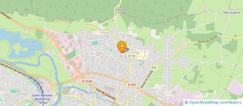 localisation de l'entreprise LYCEE PROFESSIONNEL JEAN GUEHENNO  SAINT-AMAND-MONTROND