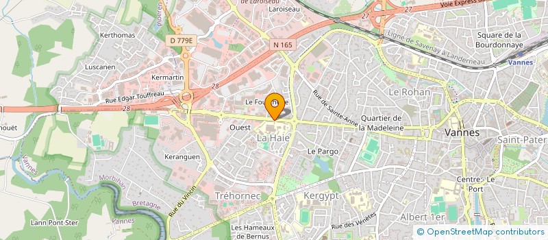 localisation de l'entreprise LYCEE PROFESSIONNEL JEAN GUEHENNO à VANNES