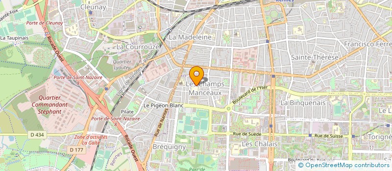 localisation de l'entreprise LYCEE PROFESSIONNEL JEAN JAURES - LYCEE DES METIERS à RENNES