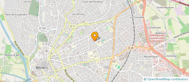 localisation de l'entreprise LYCEE PROFESSIONNEL JEAN MERMOZ à BEZIERS