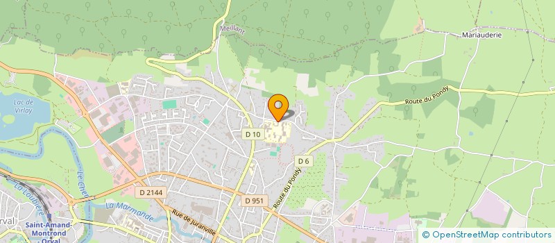 localisation de l'entreprise LYCEE PROFESSIONNEL JEAN MOULIN  SAINT-AMAND-MONTROND