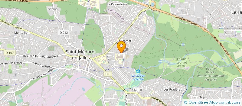 localisation de l'entreprise LYCEE PROFESSIONNEL JEHAN DUPERIER à SAINT-MEDARD-EN-JALLES
