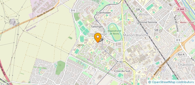 localisation de l'entreprise LYCEE PROFESSIONNEL JOLIOT CURIE à REIMS