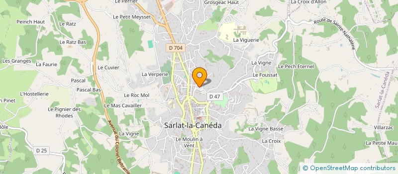 localisation de l'entreprise LYCEE PROFESSIONNEL JOSEPHINE BAKER  SARLAT-LA-CANEDA