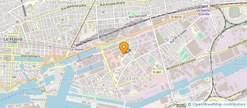 localisation de l'entreprise LYCEE PROFESSIONNEL JULES LE CESNE à LE HAVRE