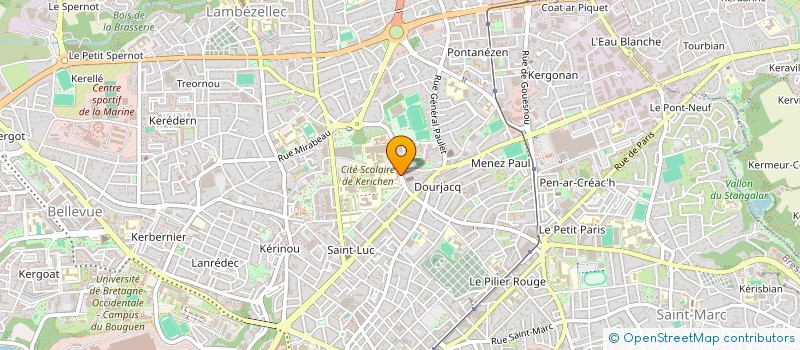 localisation de l'entreprise LYCEE PROFESSIONNEL JULES LESVEN à BREST
