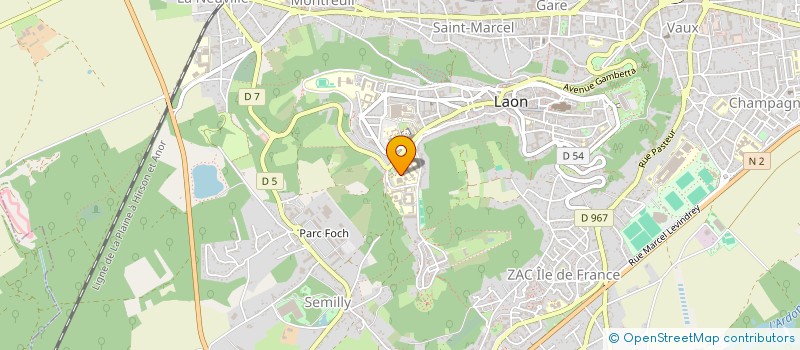 localisation de l'entreprise LYCEE PROFESSIONNEL JULIE DAUBIE à LAON