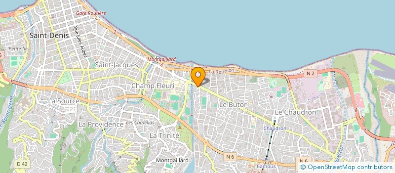 localisation de l'entreprise LYCEE PROFESSIONNEL JULIEN DE RONTAUNAY à SAINT-DENIS