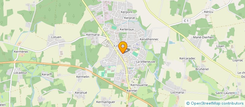 localisation de l'entreprise LYCEE PROFESSIONNEL KER ANNA  KERVIGNAC