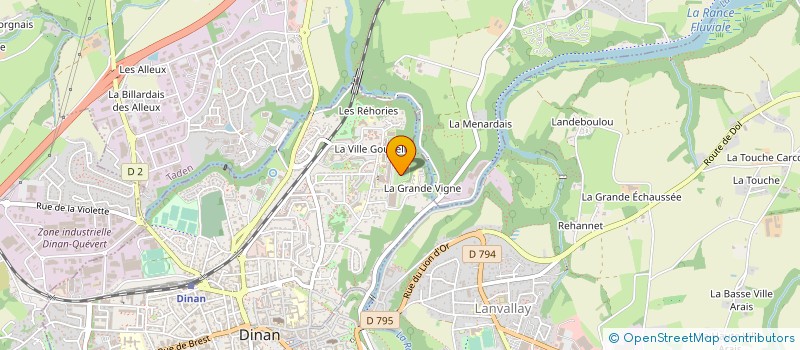 localisation de l'entreprise LYCEE PROFESSIONNEL LA FONTAINE DES EAUX à DINAN