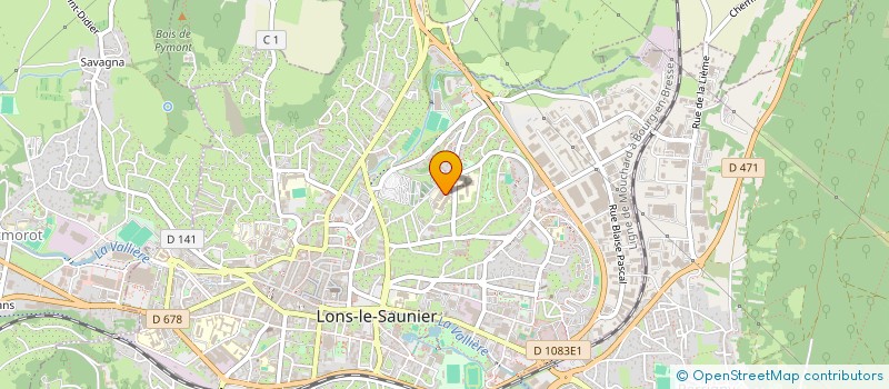 localisation de l'entreprise LYCEE PROFESSIONNEL LE CORBUSIER à LONS-LE-SAUNIER