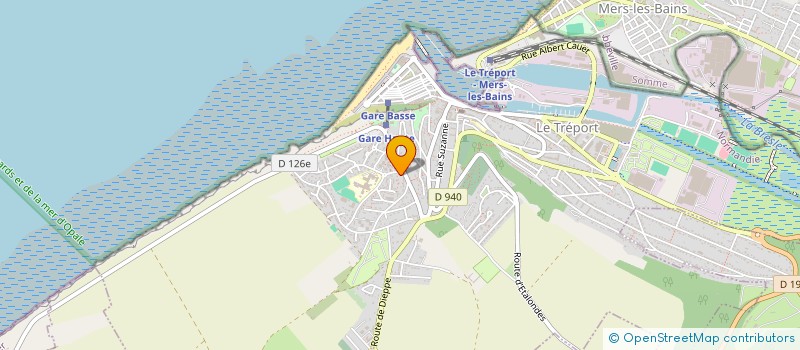 localisation de l'entreprise LYCEE PROFESSIONNEL LE HURLE VENT à LE TREPORT