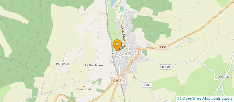 localisation de l'entreprise LYCEE PROFESSIONNEL LE MONT-CHATELET à VARZY