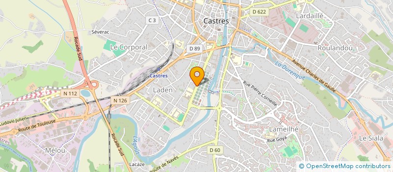 localisation de l'entreprise LYCEE PROFESSIONNEL LE SIDOBRE à CASTRES
