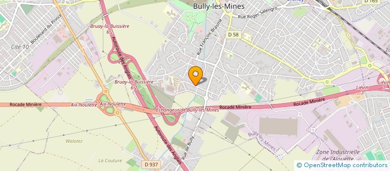 localisation de l'entreprise LYCEE PROFESSIONNEL LEO LAGRANGE à BULLY-LES-MINES