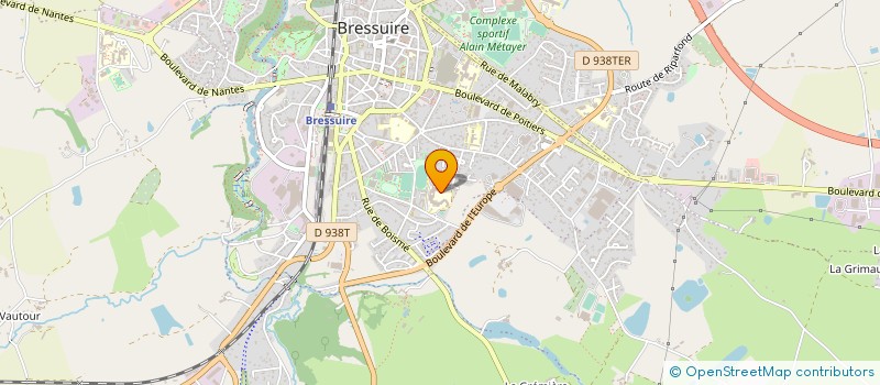 localisation de l'entreprise LYCEE PROFESSIONNEL LEONARD DE VINCI - LYCEE DES METIERS DE LA SECURITE ET DE LA METALLURGIE  BRESSUIRE