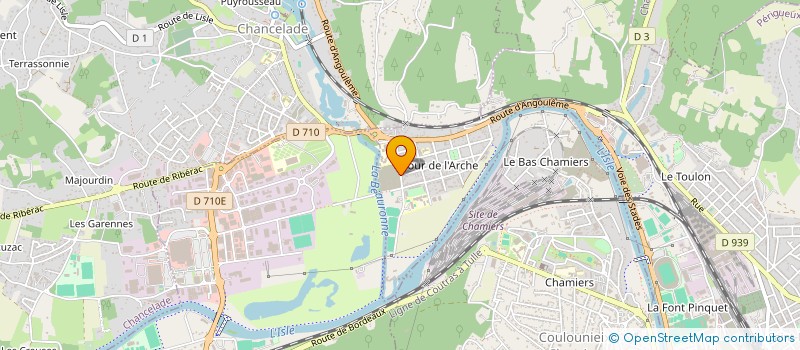 localisation de l'entreprise LYCEE PROFESSIONNEL LEONARD DE VINCI - LYCEE DES METIERS DES ENERGIES ET DES PRODUCTIONS EN TRANSITIONS  PERIGUEUX