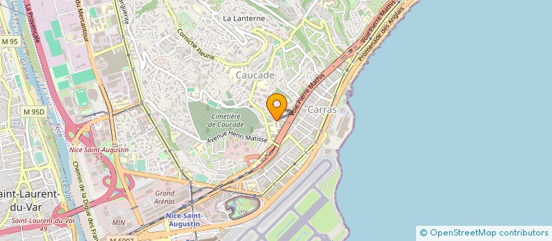 localisation de l'entreprise LYCEE PROFESSIONNEL LES EUCALYPTUS - LYCEE DES METIERS SCIENTIFIQUES, INDUSTRIELS ET DE L'AUTOMOBILE à NICE