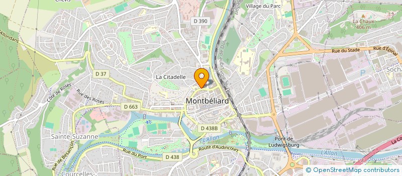 localisation de l'entreprise LYCEE PROFESSIONNEL LES HUISSELETS à MONTBELIARD