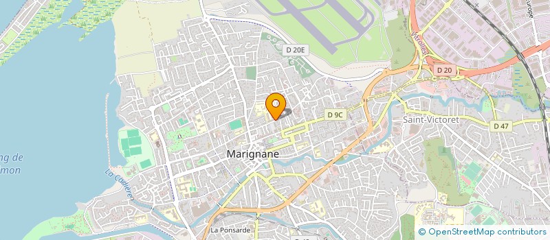 localisation de l'entreprise LYCEE PROFESSIONNEL LOUIS BLERIOT - LYCEE DES METIERS DE L'INDUSTRIE ET DES SERVICES A LA PERSONNE à MARIGNANE
