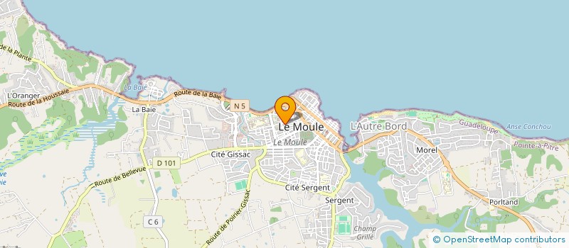 localisation de l'entreprise LYCEE PROFESSIONNEL LOUIS DELGRES à LE MOULE
