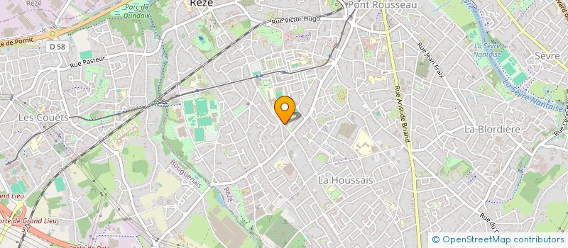 localisation de l'entreprise LYCEE PROFESSIONNEL LOUIS-JACQUES GOUSSIER - LYCEE DES METIERS DE LA SANTE ET DU BIEN-ETRE à REZE