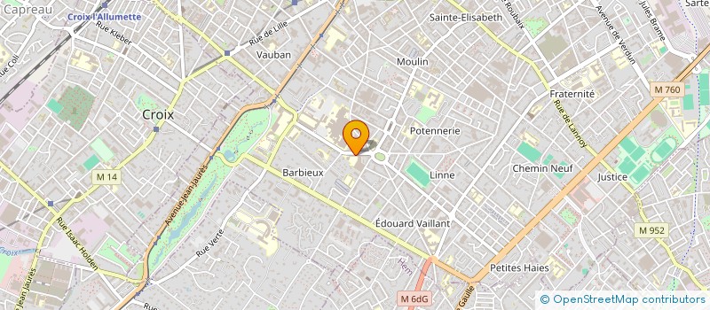 localisation de l'entreprise LYCEE PROFESSIONNEL LOUIS LOUCHEUR à ROUBAIX