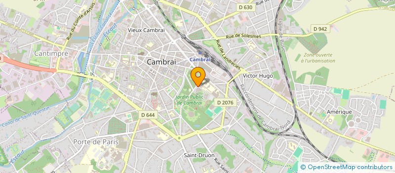 localisation de l'entreprise LYCEE PROFESSIONNEL LOUISE DE BETTIGNIES à CAMBRAI