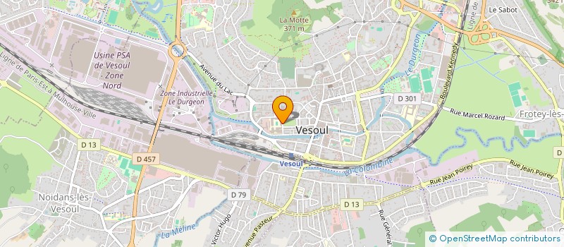 localisation de l'entreprise LYCEE PROFESSIONNEL LUXEMBOURG  VESOUL