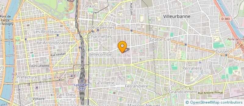 localisation de l'entreprise LYCEE PROFESSIONNEL MAGENTA à VILLEURBANNE