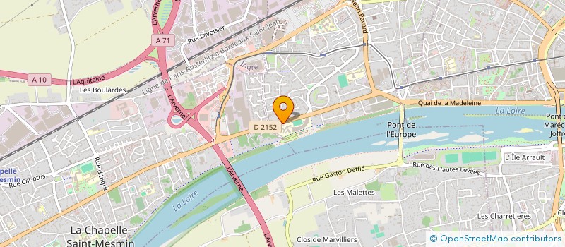 localisation de l'entreprise LYCEE PROFESSIONNEL MAL LECLERC-LYCEE DES METIERS MAINTENANCE AUTOMOBILE, EQUIPEMENTS INDUSTRIELS, TRANSPORT LOGISTIQUE à SAINT-JEAN-DE-LA-RUELLE