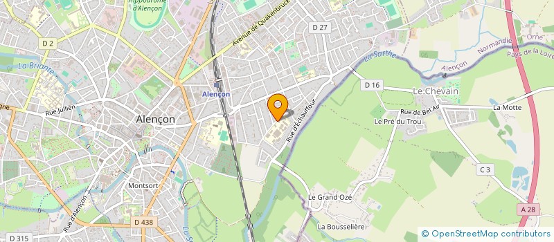 localisation de l'entreprise LYCEE PROFESSIONNEL MARCEL MEZEN à ALENCON