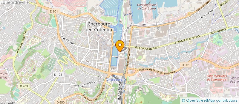localisation de l'entreprise LYCEE PROFESSIONNEL MARITIME ET AQUACOLE DANIEL RIGOLET à CHERBOURG-EN-COTENTIN