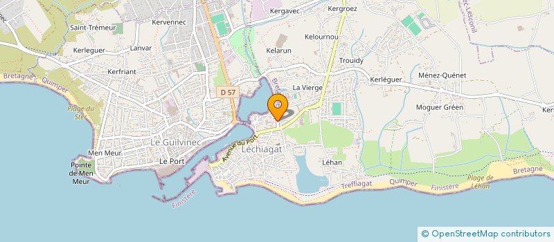localisation de l'entreprise LYCEE PROFESSIONNEL MARITIME GUILVINEC à TREFFIAGAT