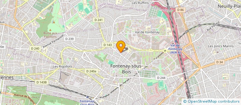 localisation de l'entreprise LYCEE PROFESSIONNEL MICHELET à FONTENAY-SOUS-BOIS