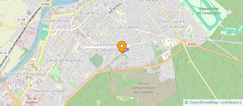 localisation de l'entreprise LYCEE PROFESSIONNEL MIXTE MIREILLE GRENET à COMPIEGNE