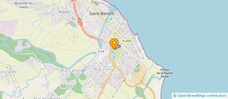 localisation de l'entreprise LYCEE PROFESSIONNEL PATU DE ROSEMONT - LYCEE DES METIERS DE LA MAINTENANCE ET DES METIERS DE LA SECURITE à SAINT-BENOIT