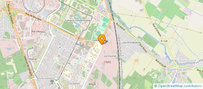 localisation de l'entreprise LYCEE PROFESSIONNEL PAUL GAUGUIN à ORLEANS