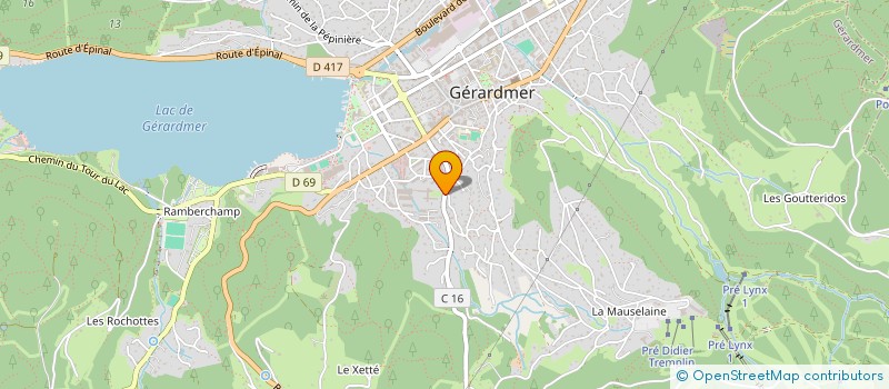 localisation de l'entreprise LYCEE PROFESSIONNEL PIERRE GILLES DE GENNES LYCEE DES METIERS AUTOMOBILE TRANSPORTS PROCEDES à GERARDMER