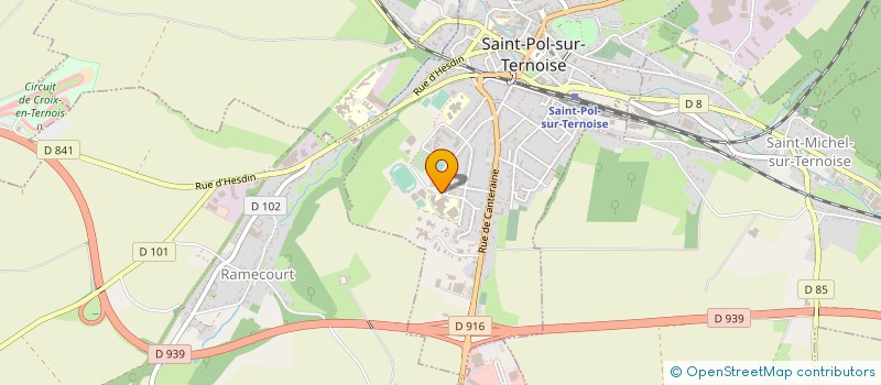 localisation de l'entreprise LYCEE PROFESSIONNEL PIERRE MENDES-FRANCE à SAINT-POL-SUR-TERNOISE