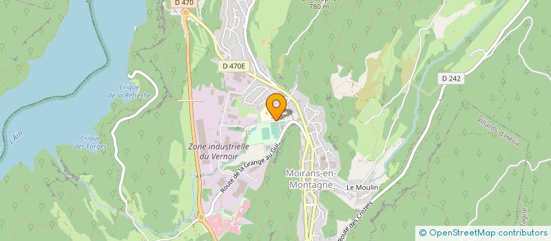 localisation de l'entreprise LYCEE PROFESSIONNEL PIERRE VERNOTTE à MOIRANS-EN-MONTAGNE