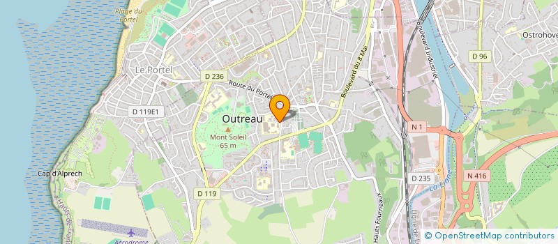 localisation de l'entreprise LYCEE PROFESSIONNEL PROFESSEUR CLERC à OUTREAU