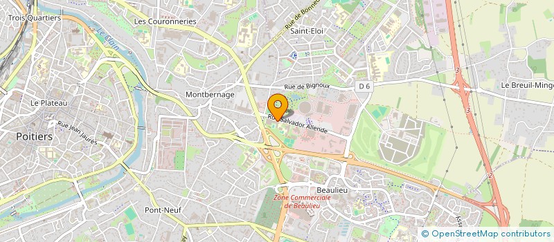 localisation de l'entreprise LYCEE PROFESSIONNEL REAUMUR à POITIERS
