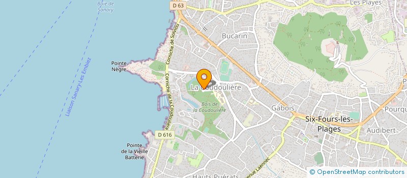 localisation de l'entreprise LYCEE PROFESSIONNEL REGIONAL COUDOULIERE à SIX-FOURS-LES-PLAGES