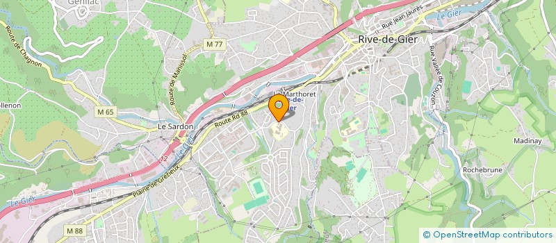 localisation de l'entreprise LYCEE PROFESSIONNEL RENE CASSIN à RIVE-DE-GIER